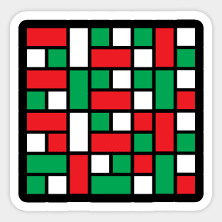 Christmas Rectangles Sticker